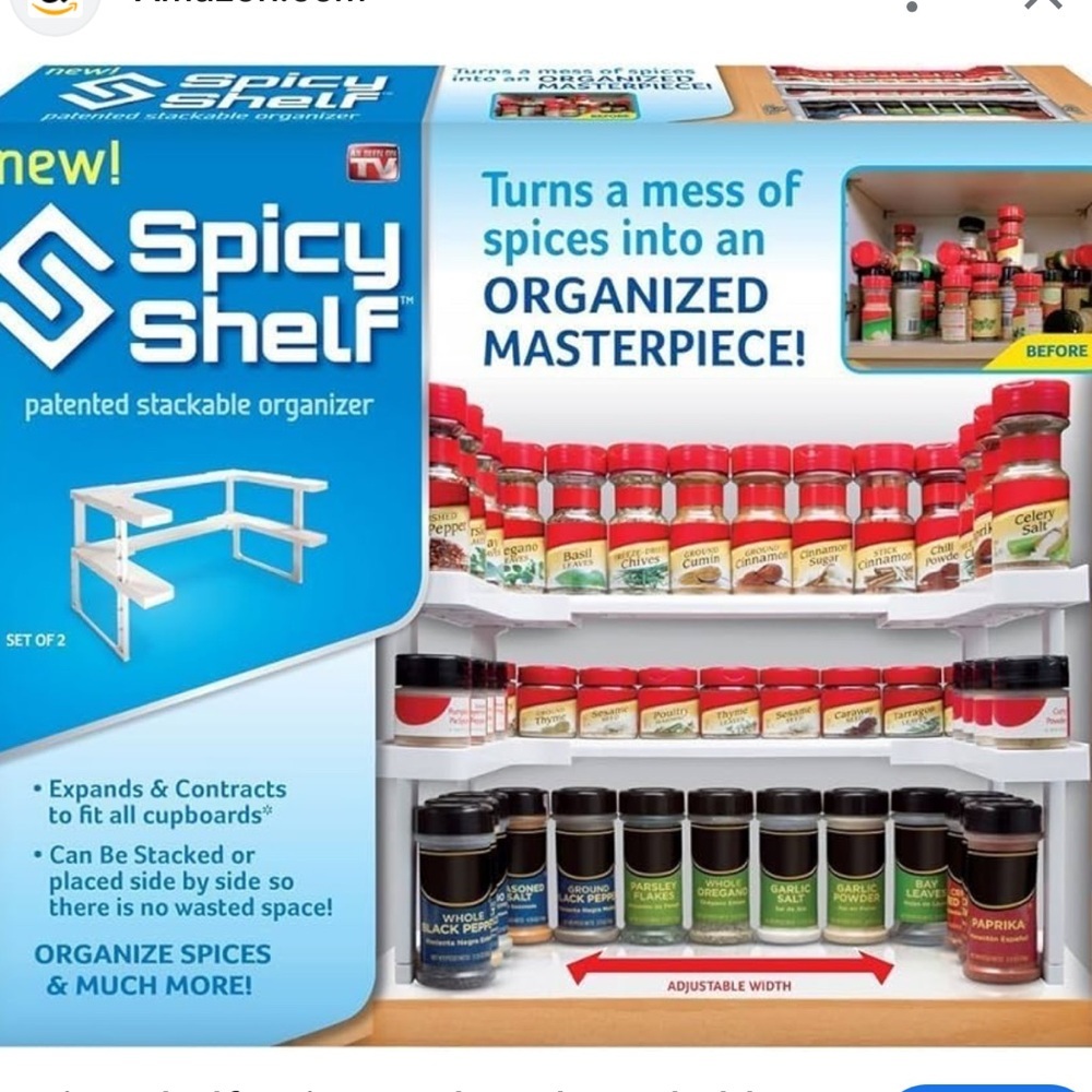 SPICY SHELF ⭐️ 2 pcs stackable organizer